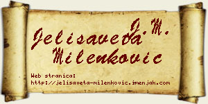 Jelisaveta Milenković vizit kartica
